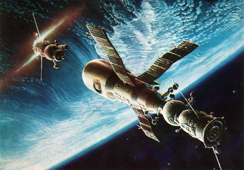 Illustration for article titled The First Spacewalker Created The Best SovietĀ CosmicĀ Landscapes